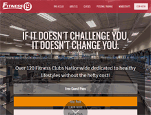Tablet Screenshot of fitness19.com